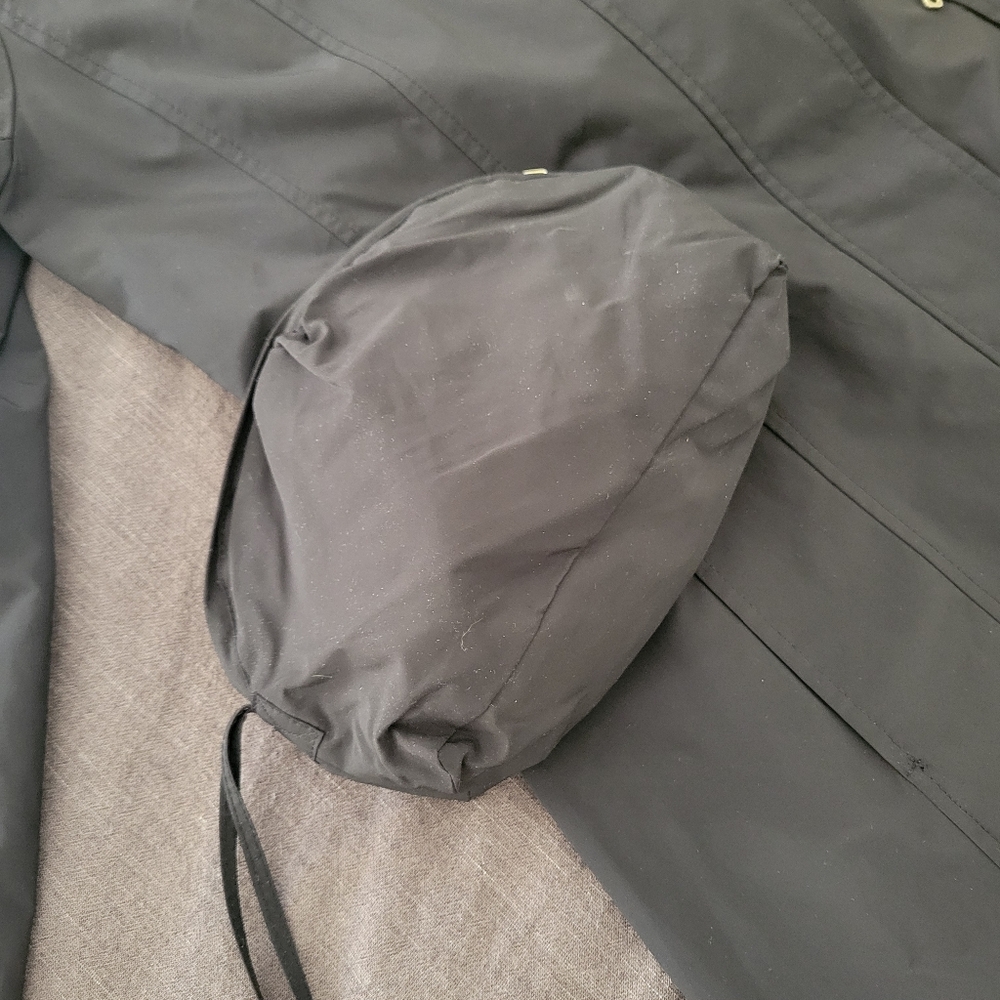 Cole Haan Rain Coat, Size M, Black - Picture 13 of 14